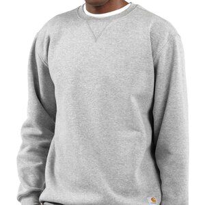 Carhartt Midweight Crew Neck Sweatshirt Heather Grey Large